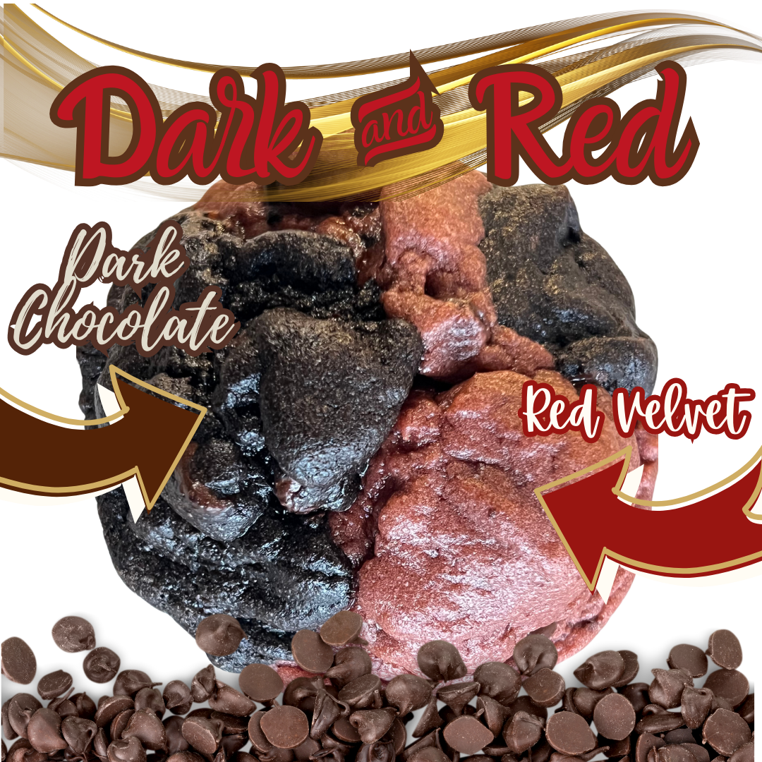 Cocoa Cookie Bar 4 Dark Chocolate Chip and Red Velet