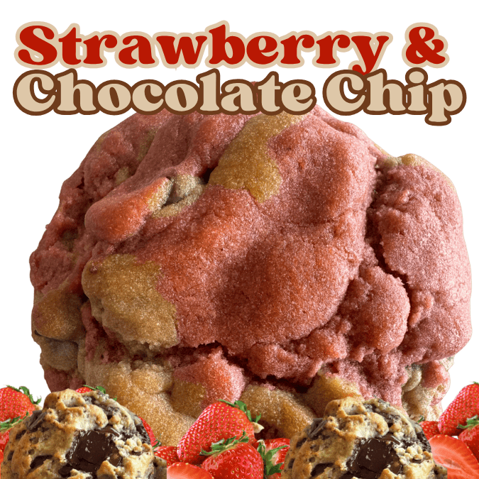 Cocoa Cookie Bar 3 Strawberry and Chocolate Chip